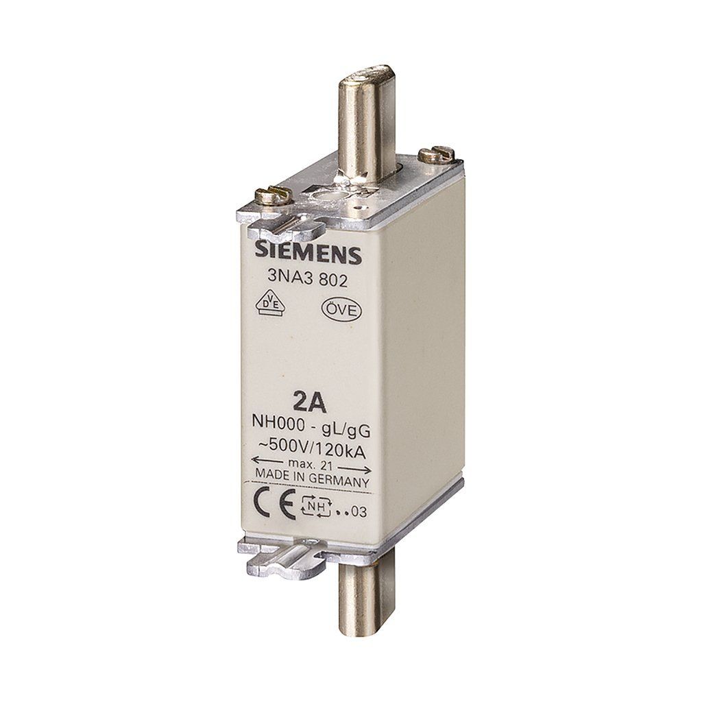 Siemens 3NA3812 500V Ac/250V Dc12 32A Nh-Bıçaklı Sigorta Boy 000 3 Ad