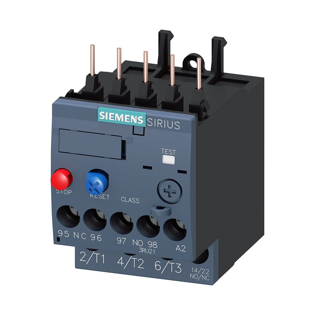 Siemens 3RU2116-1JB0 Yeni Nesil 1No+1Nc 7-10A Boy S00 Sırıus Termik Kontaktöre Montajlı