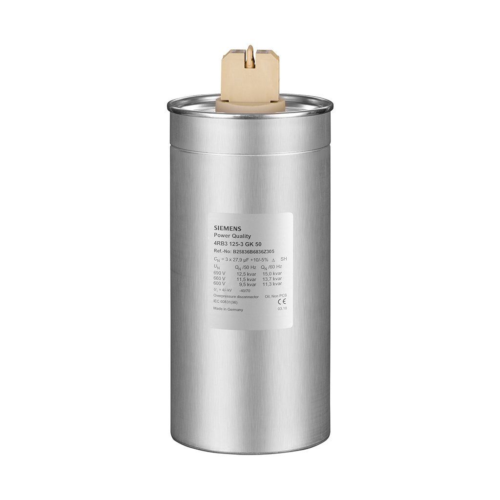Siemens 4RB2100-3EA50 Kondansatör 400V 10 Kvar Trifaze Bağlantılı 50 Hz Mkp Tip-Phicap