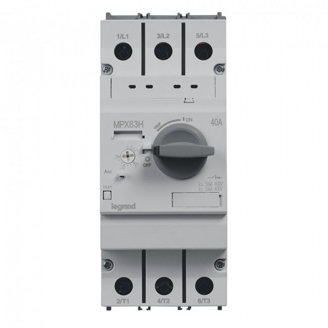 Legrand Mpx3 63H Motor Koruma Şalteri Termik Ve Manyetik Korumalı 40A 50Ka 417366