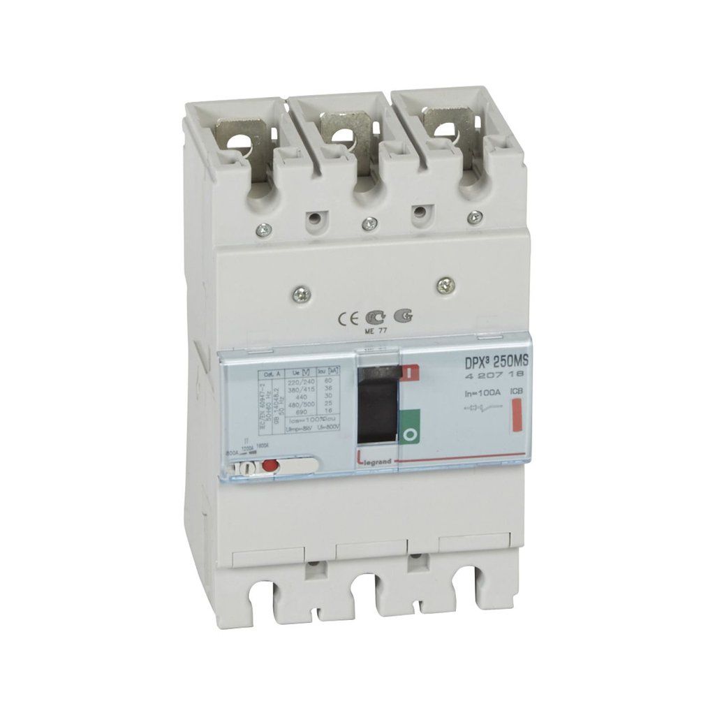 Legrand Dpx3 250 Sadece Manyetik Korumalı Şalter 36Ka 100A 3 Kutup 420718