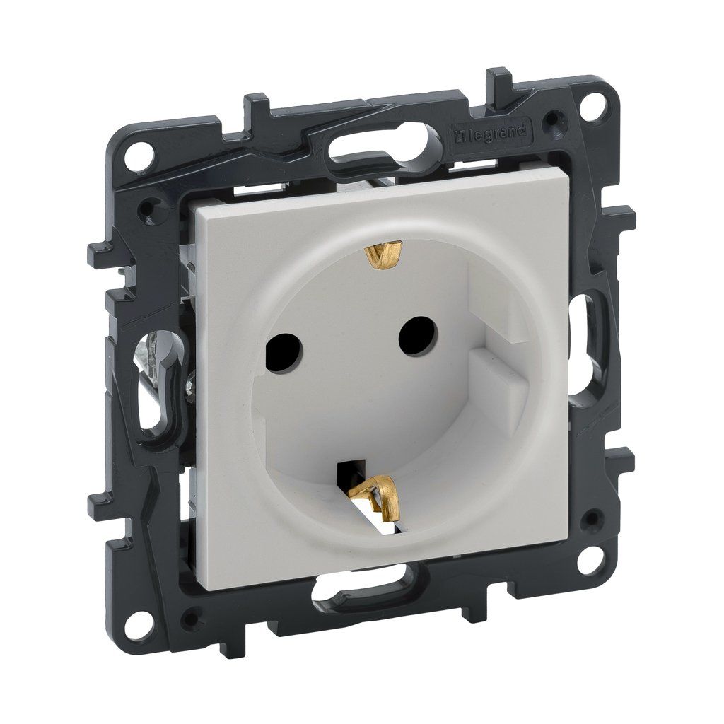 Legrand Raventi İnci Beyaz Topraklı Priz 768914