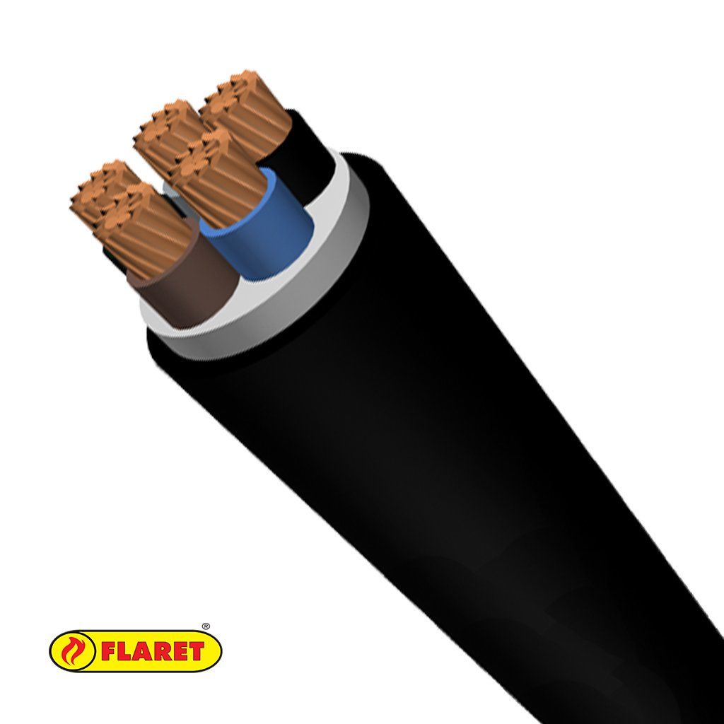 Hes N2XH-J Kablo 5x4mm² 100 Mt