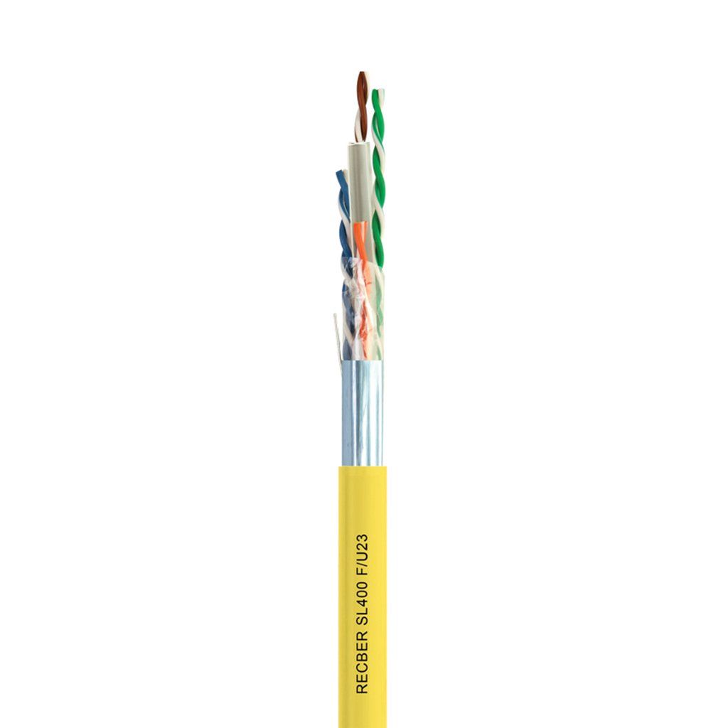 Reçber Pvc Data Kablosu Sl400 F/U23 Category 6 F/Utp 4X2X23Awg Euro-Class Eca 506020 500 Mt